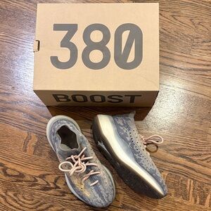 Adidas Yeezy Boost 380 Blue Gray MIST Sneakers, 7